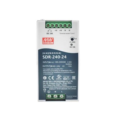 Meanwell SDR-240-24 price and specs 240W 24v 10a YCICT