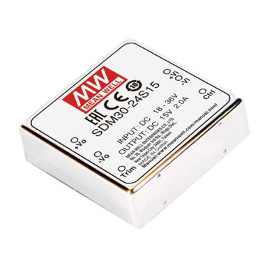 SDM30-48S15 Meanwell Power Supply 30w dc dc converter