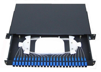 Rackmount fiber termination box price and specs 4/8/24 ports SC/ST/FC pigtail pull-out type fixed type rack mount YCICT