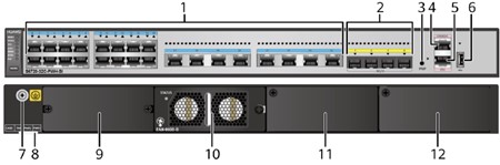 S6720-32C-PWH-SI Huawei S6720-SI series switches 24×multi-gigabit Base-T Ethernet ports, 4×1 0GE SFP+ PN 98010720 YCICT