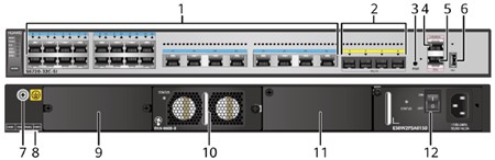 S6720-32C-SI-AC Huawei S6720-SI Series Switches 24×multi-gigabit Base-T Ethernet ports, 4×10GE SFP+ PN 98010715 YCICT