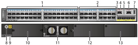 S6720-52X-PWH-SI-ACF Huawei S6720-SI Series Switches 48 × multi-gigabit Base-T Ethernet ports, 4 ×1 0GE SFP+ YCICT