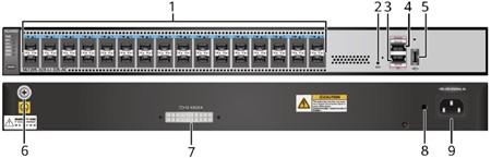 S6720S-32X-LI-32S-AC Huawei S6720-LI Series Switches 32 x 10GE SFP+ ports Built-in AC power supply and RPS YCICT