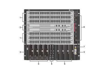 S9706 Huawei S9700 Series Terabit Routing Switches 2*SRU 6*LPU AC or DC power module S9703 S9712 YCICT