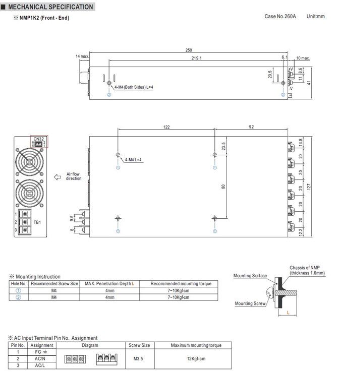 NMP-650 Meanwell NMP-650 price and specs 1U low profile modular and configurable type power supply meanwell ycict