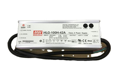 Meanwell HLG-100H-42 Mechanical Diagram HLG-100H price and specs HLG-100H-42A HLG-100H-42B HLG-100H-42AB HLG-100H-42D YCICT