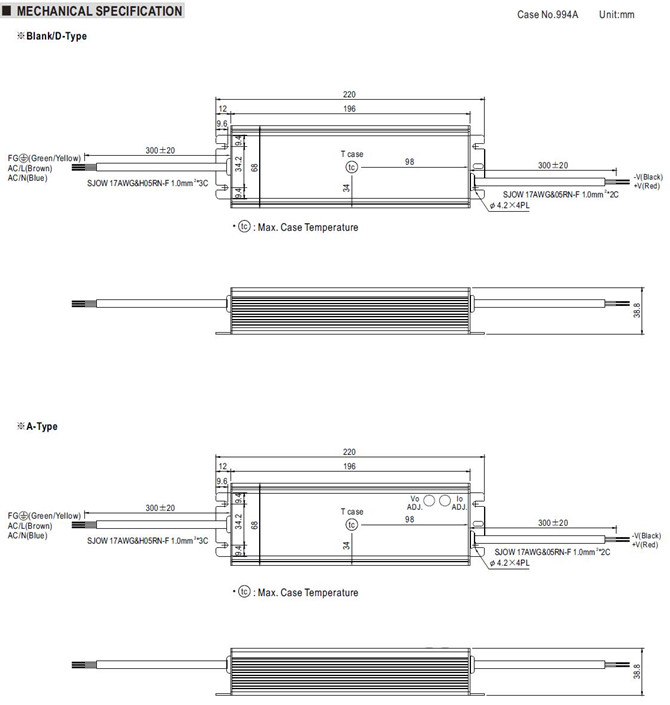 Meanwell HLG-120H-42 Diagram HLG-120H series price and specs led driver HLG-120H-42A HLG-120H-42B HLG-120H-42AB HLG-120H-42D YCICT