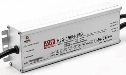 Meanwell HLG-150H-15 HLG-150H series price and specs ac dc led driver HLG-150H-15A HLG-150H-15B HLG-150H-15AB HLG-150H-15D YCICT