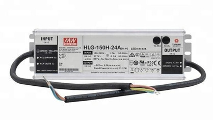 Meanwell HLG-150H-24 HLG-150H series price and specs ac dc led driver HLG-150H-24A HLG-150H-24B HLG-150H-24AB HLG-150H-24D YCICT