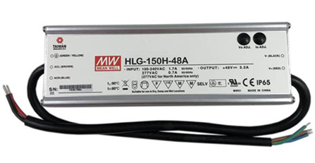 Meanwell HLG-150H-48 HLG-150H series price and specs ac dc led driver HLG-150H-48A HLG-150H-48B HLG-150H-48AB HLG-150H-48D YCICT