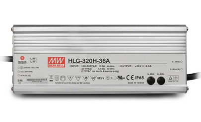 Meanwell HLG-320H-36 HLG-320H Led driver price and specs HLG-320H-36A HLG-320H-36B HLG-320H-36AB HLG-320H-36C HLG-320H-36D YCICT