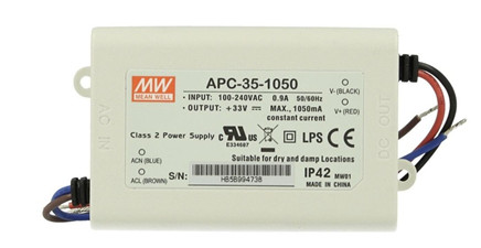 Meanwell APC-35-1050 Meanwell APC-35-1050 price and specs ac dc led driver ycict