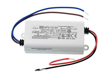 Meanwell APV-12-24 Meanwell APV-12-24 price and specs ac dc constant voltage mode single output LED power supply ycict