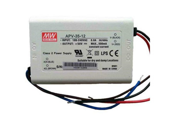 Meanwell APV-35-12 Meanwell APV-35 price and specs 35W AC/DC constant voltage mode single output LED power supply ycict