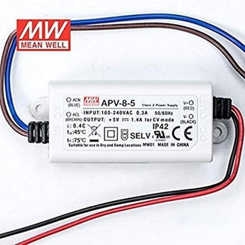 Meanwell APV-8-5 Meanwell APV-8-5 price and specs  8W AC/DC constant voltage mode single output LED power supply ycict