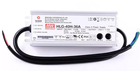 HLG-40H-36 meanwell HLG-40H-36 price and specs HLG-40H-36A HLG-40H-36B HLG-40H-36AB HLG-40H-36D YCICT