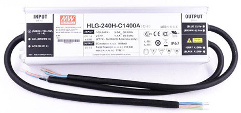 Meanwell HLG-240H-C1400 Price and specs 250W led driver power Constant Current mode HLG-240H-C A/B/AB/Dx/D2 ycict