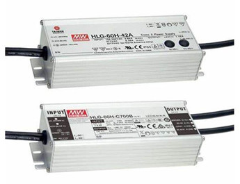 Meanwell HLG-60H-C Series price and specs ac dc led driver HLG-60H-C350 HLG-60H-C700 ycict