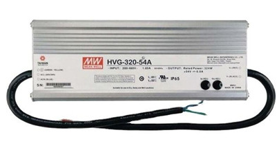 Meanwell HVG-320-54 price and datasheet 320w AC DC LED Driver Power supply HVG-320-54 A B AB Dx D2 type IP67 IP65 YCICT