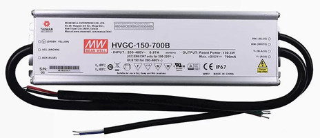 Meanwell HVGC-150-700 price and specs Constant Current 150w LED Driver Power supply HVGC-150-700 A B AB D IP65 IP67 YCICT