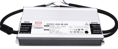 Meanwell HVGC-480-M price and specs 480W Constant Power Mode led driver HVGC-480-M blank AB Dx D2 ADA IP65 IP67 YCICT