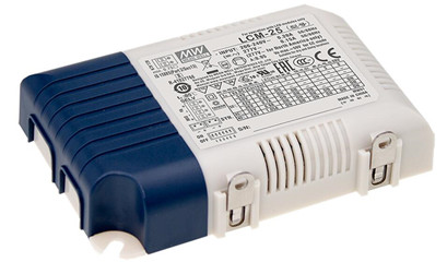 Meanwell LCM-25 Price and specs Multiple-Stage Constant Current Mode LED Driver 25W PFC Class 2 Plastic Case YCICT