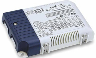 Meanwell LCM-40U Price and specs 35W Multiple-Stage Constant Current Mode LED Driver Plastic housing class Il PFC YCICT