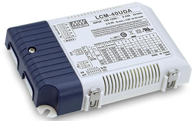 Meanwell LCM-40UDA Price and specs 35W Multiple-Stage Constant Current Mode LED Driver Plastic housing with PFC YCICT