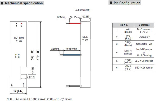 Meanwell LDDS-H price and datasheet LED Driver LDDS-250HW LDDS-300HW LDDS-350HW LDDS-500HW LDDS-7000HW LDDS-1000HW YCICT