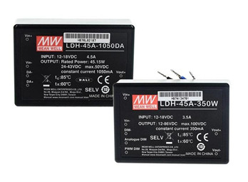 Meanwell LDH-45 series price and datasheet 45W DC-DC Step-Up Constant Current LED DRIVER LDH-45A LDH-45B series YCICT