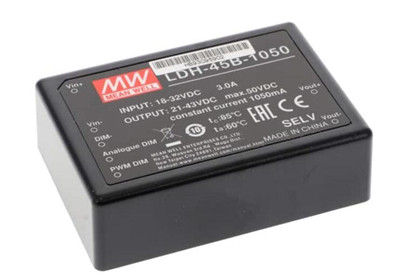 Meanwell LDH-45B-1050 price and specs DC-DC Step-Up Constant Current LED DRIVER LDH-45A and LDH-45B series YCICT
