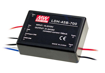 Meanwell LDH-45B-700 price and specs 45w DC-DC Step-Up Constant Current LED DRIVER LDH-45A and LDH-45B series YCICT