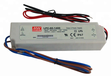 Meanwell LPC-60-1400 price and specs Power Supply LPC-60-1050 LPC-60-1400 LPC-60-1750 constant current 60w IP67 ycict