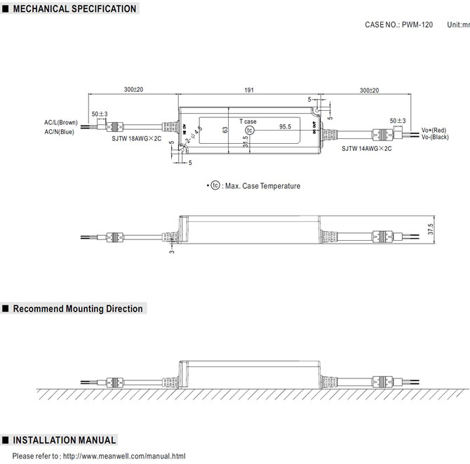 Meanwell NPF-120 Price and Specs Constant Voltage and Current LED Driver NPF-120-12/15/20/24/30/36/42/48/54 YCICT