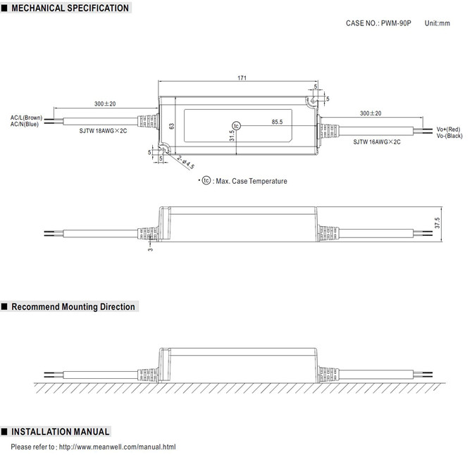 Meanwell NPF-90-30 Price and Datasheet Constant Voltage and Current LED Driver  NPF-90-12/15/20/24/30/36/42/48/54 YCICT	