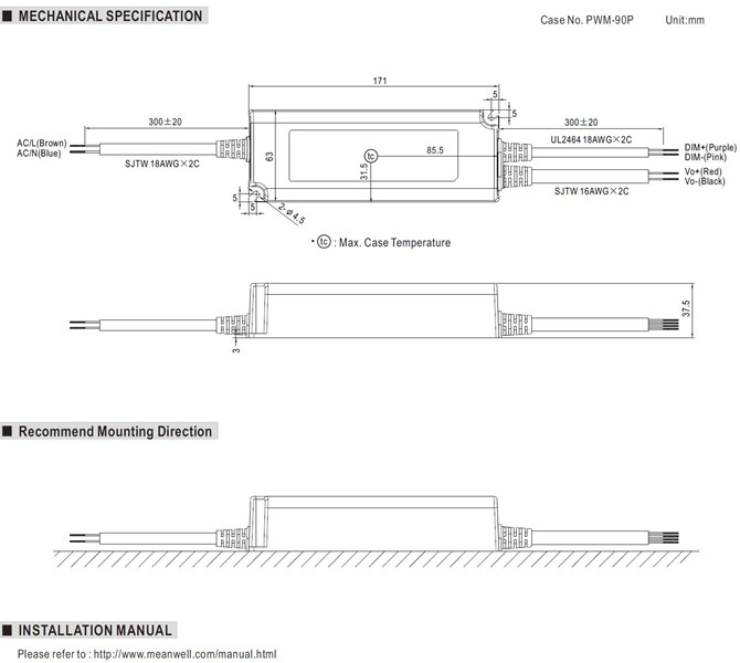 Meanwell NPF-90D-30 Price and Specs Single Output AC/DC 90W LED Driver NPF-90D-12/15/20/24/30/36/42/48/54 PFC YCICT