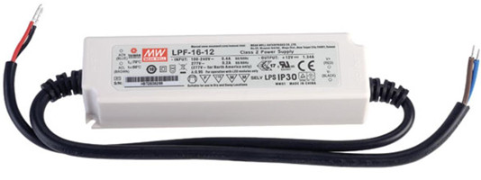 Meanwell LPF-16-12 price and specs 16W Constant Voltage and Constant Current LED Driver with PFC class 2 YCICT