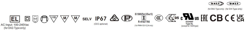 Meanwell PWM-120-48 Price and Specs Constant Voltage 120W PWM Output LED Driver PWM-120-12/24/36/48 IP67 and PFC YCICT