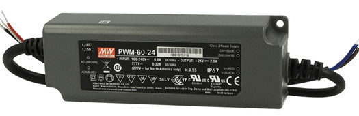Meanwell PWM-60-24 Price and Specs 60W Constant Voltage PWM Output LED Driver PWM-60-12/24/36/48 PFC and IP67 YCICT