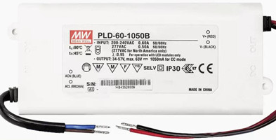 Meanwell PLD-60-1050B price and specs 60W Single Output LED Power PLD-60-500B/700B/1050B/1400B/1750B/2400B IP42 YCICT