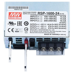 RSP-1600-24 Meanwell Power Supply 1600W 24V single output AC/DC Programmable Enclosed type RSP Series 1U YCICT