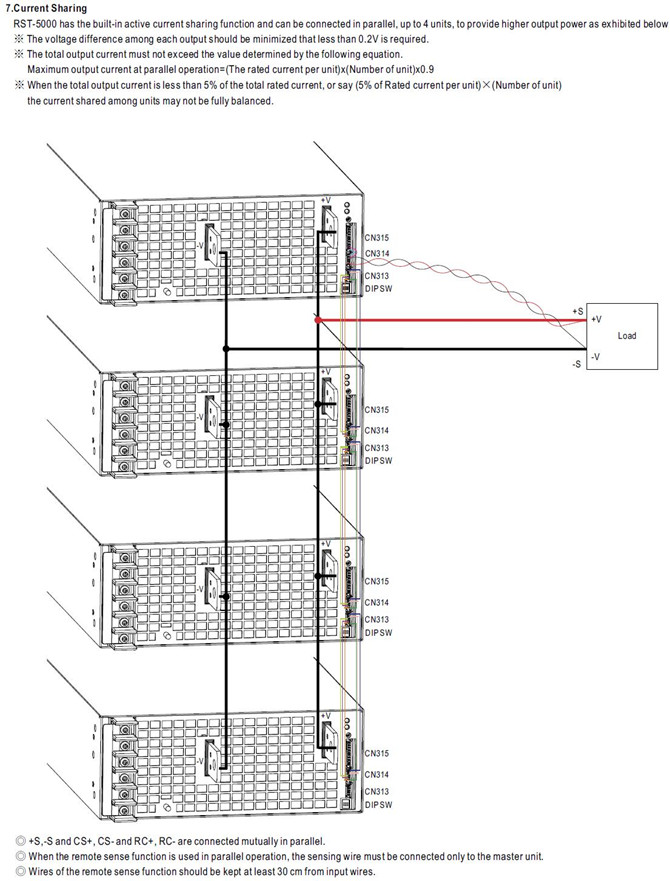 Meanwell RST-5000-36 Mechanical Diagram Meanwell RST-5000-36 price and specs ac dc enclosed type 5000w