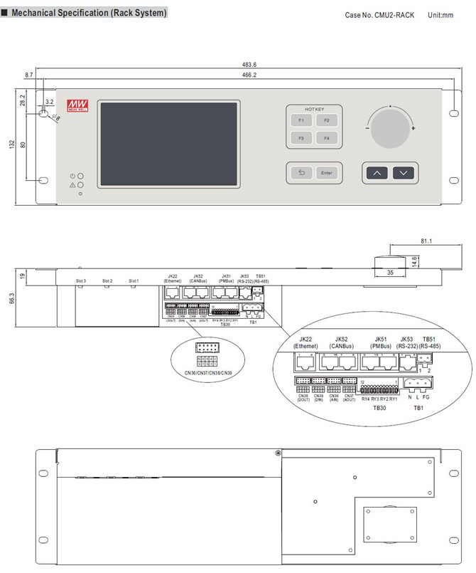 Meanwell CMU2-R Mechanical Diagram Meanwell CMU2-R PRICE AND SPECS GOOD PRICES