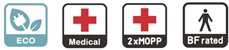 Meanwell GSM12U24 Price and Specs 12W AC-DC Green Medical Adaptor GSM12U05 07 09 12 15 18 24 48 24V Level VI YCICT