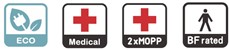 Meanwell GSM90B Price and Specs 90W AC-DC Medical Adaptor GSM90B12 GSM90B15 GSM90B19 GSM90B24 GSM90B48 AC Inlet YCICT