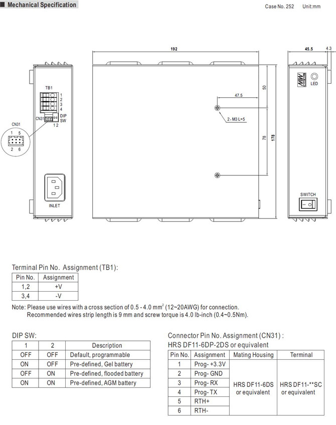 Meanwell ENC-180-12 Price and Specs 180W AC/DC Programmable Desktop Type Battery Charger External Battery Charger YCICT