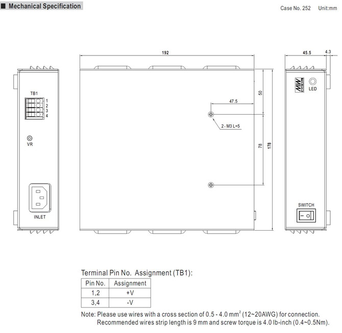 Meanwell ENP-360-12 Price and Datasheet 360W Charger External Battery Charger Desktop Type Power Supply with PFC YCICT