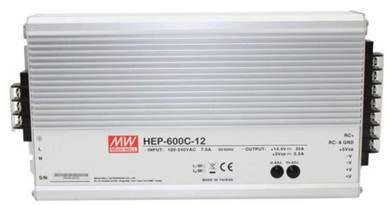 Meanwell HEP-600C-12 Price and Specs 600W Battery Charger HEP-600C HEP-600C-24 HEP-600C-48 3 Stage 14.4V AC/DC YCICT