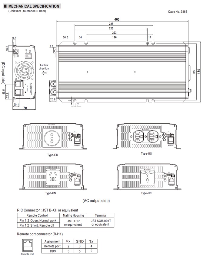 NTS-1700 Meanwell Power Supply 1700W True Sine Wave DC-AC Inverter NTS-1700-112 NTS-1700-124 NTS-1700-148 NTS-1200 YCICT