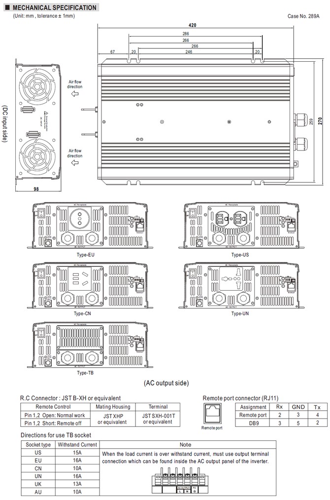 NTS-2200 Meanwell Power Supply 2200W True Sine Wave DC-AC Inverter NTS-2200-112 NTS-2200-124 NTS-2200-148 NTS-750 YCICT